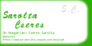 sarolta cseres business card